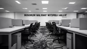 Minimalna szerokość przejścia BHP
