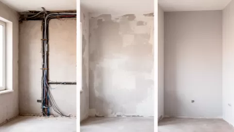 Wykończenie ścian wewnętrznych krok po kroku