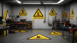 Znaki ostrzegawcze BHP Norma