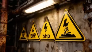 Znaki ostrzegawcze BHP z opisem