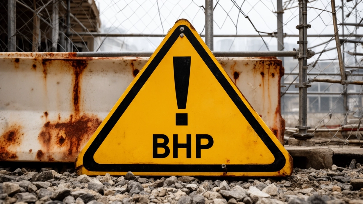 Znak z wykrzyknikiem BHP