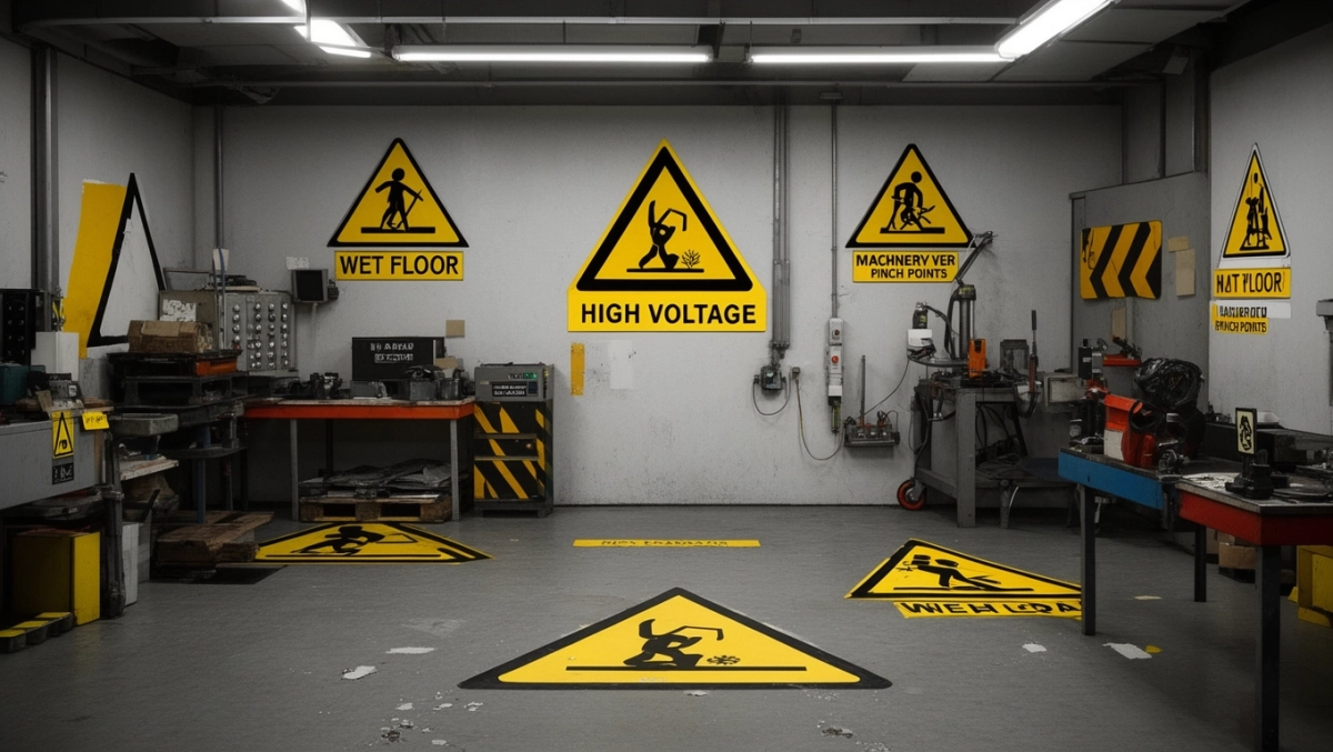 Znaki ostrzegawcze BHP Norma